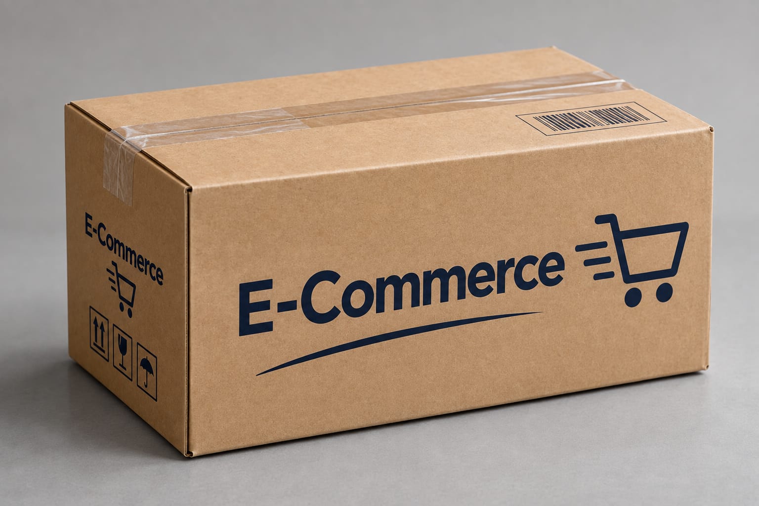 Branded open e-commerce corrugated shipping box