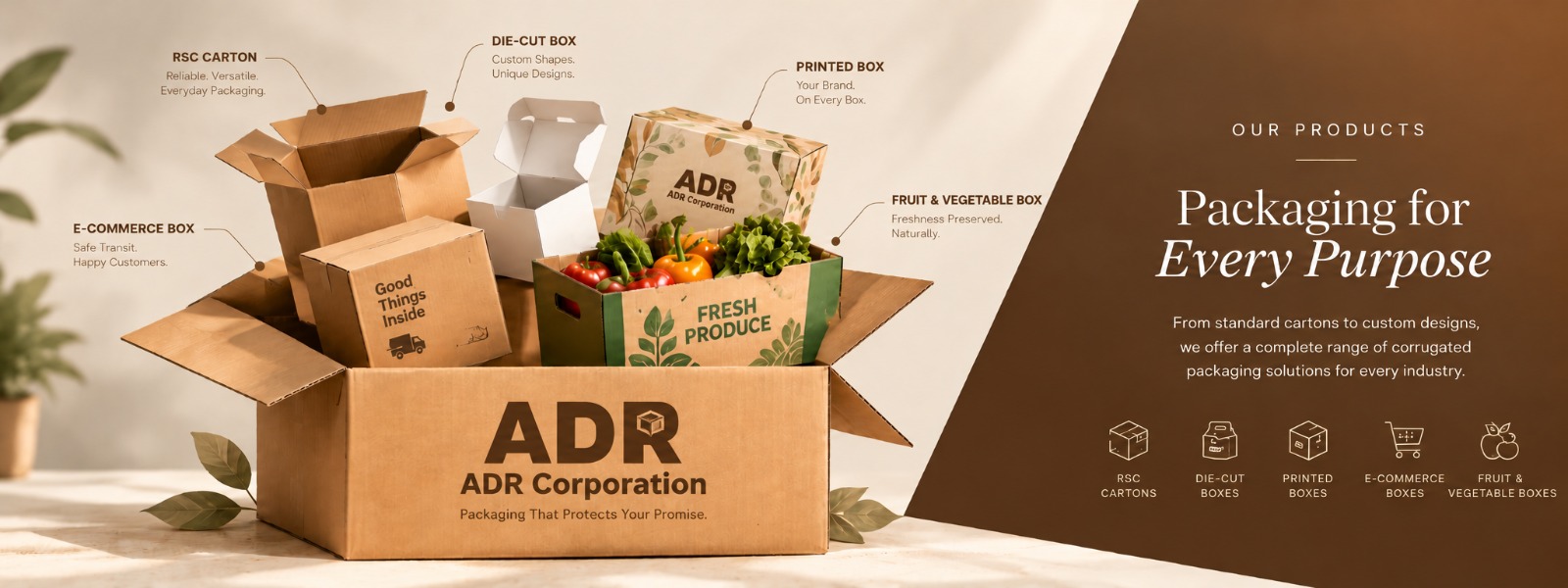 ADR Corporation corrugated packaging